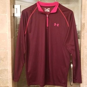 Under armor  long sleeve zip up pull over.